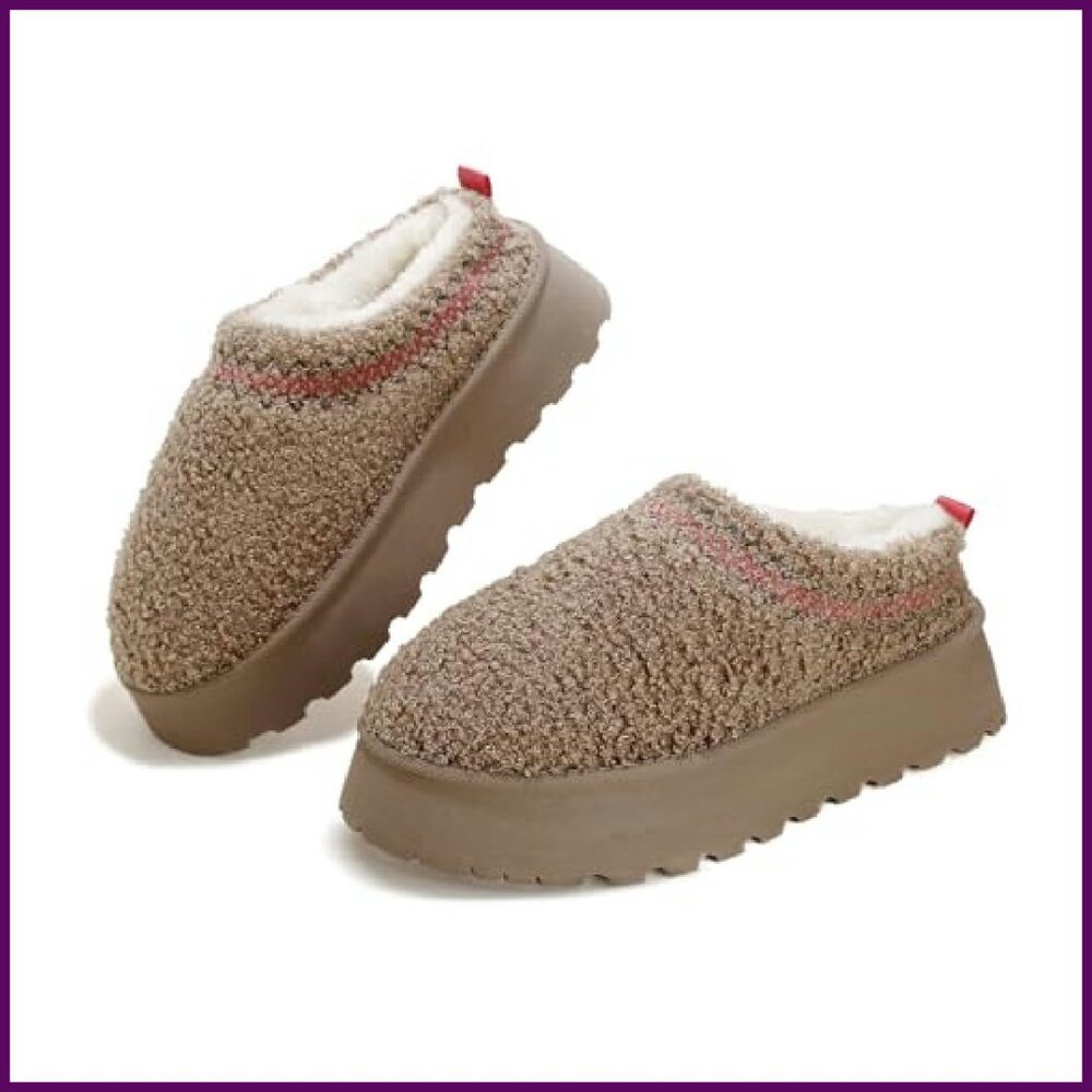 Women's Platform Fuzzy Slippers with Memory Foam,… - image 2